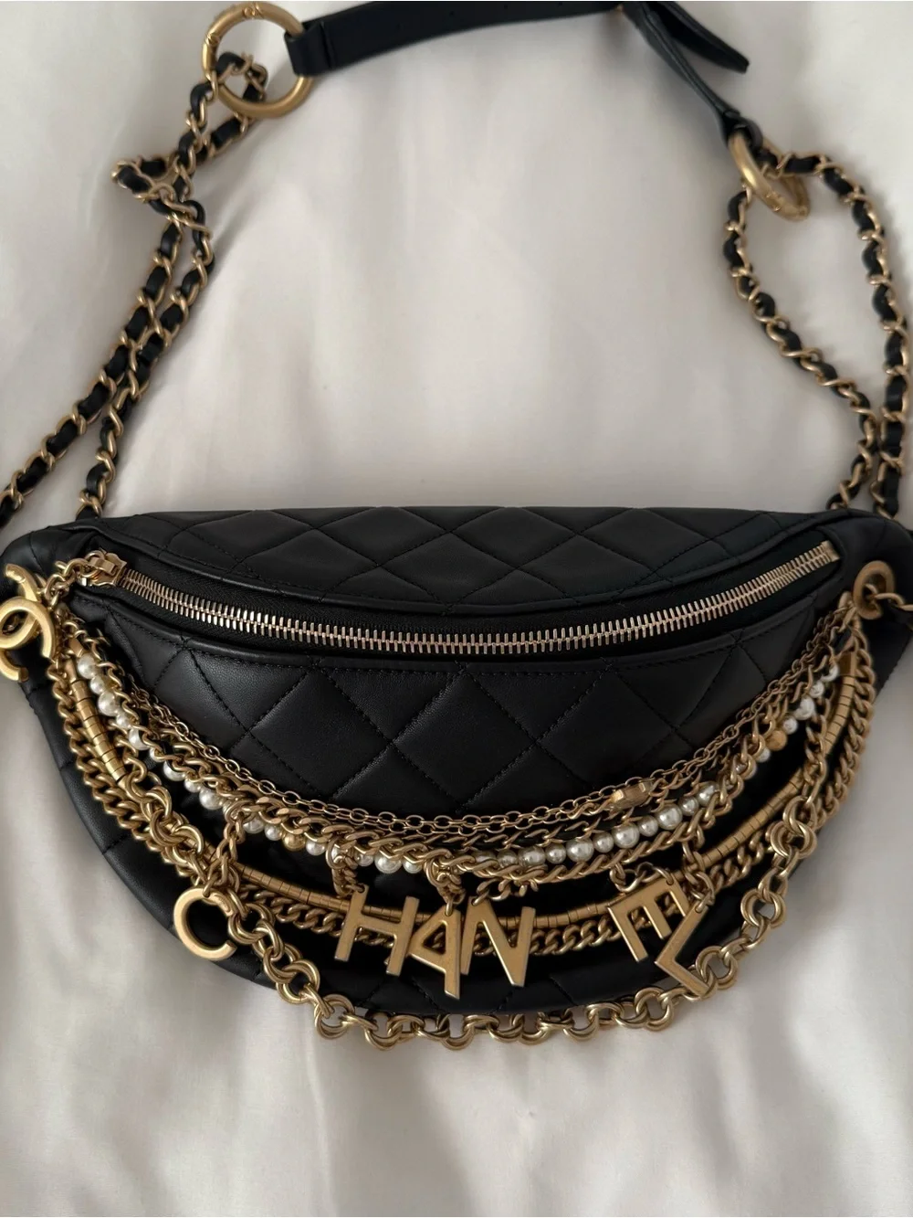 100% AUTHENTIC CHANEL ALL ABOUT CHAINS WAIST BAG!